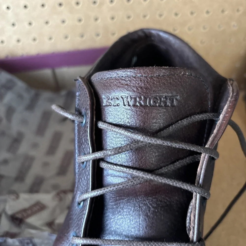 ET Wright Chukka Ankle Boot Dark Brown Leather Arch Preserver Men's 7.5 EE USA